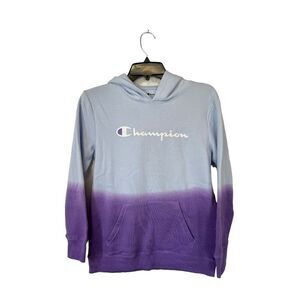 NWT Champion |‎ Girls Purple Ombré Hooded Kangaroo Pocket Pullover Sweatshirt